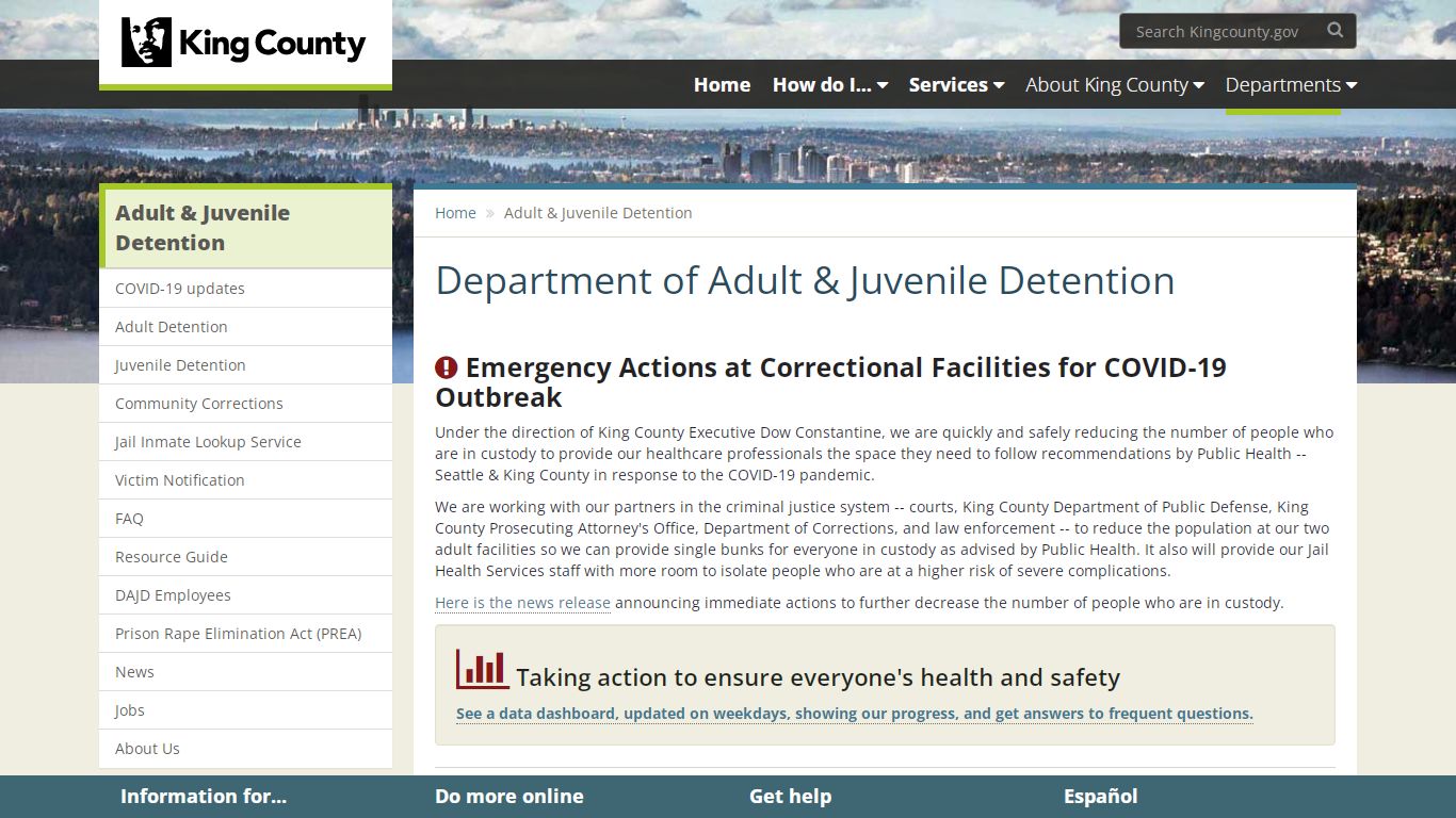 Department of Adult & Juvenile Detention - King County